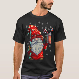 Camiseta Navidades Gnome Camisas Hombres Mujeres Búfalo Roj