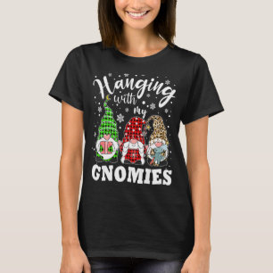 Camiseta Navidades Gnome Colgando Con Mi Familia Gnomies Pa