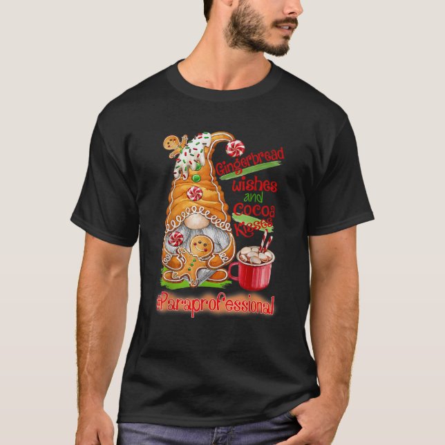 Camiseta Navidades Gnome Cookies Paraprofesional Café La (Anverso)