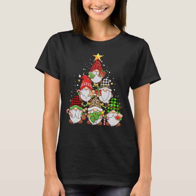 Camiseta Navidades Gnome Family Pajamas Gnome Tree Xmas (Anverso)