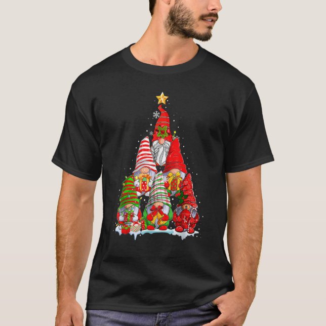 Camiseta Navidades Gnome Family Pajamas Gnome Tree Xmas 1 (Anverso)