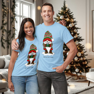 Camiseta Navidades Gnome Red Green Cute