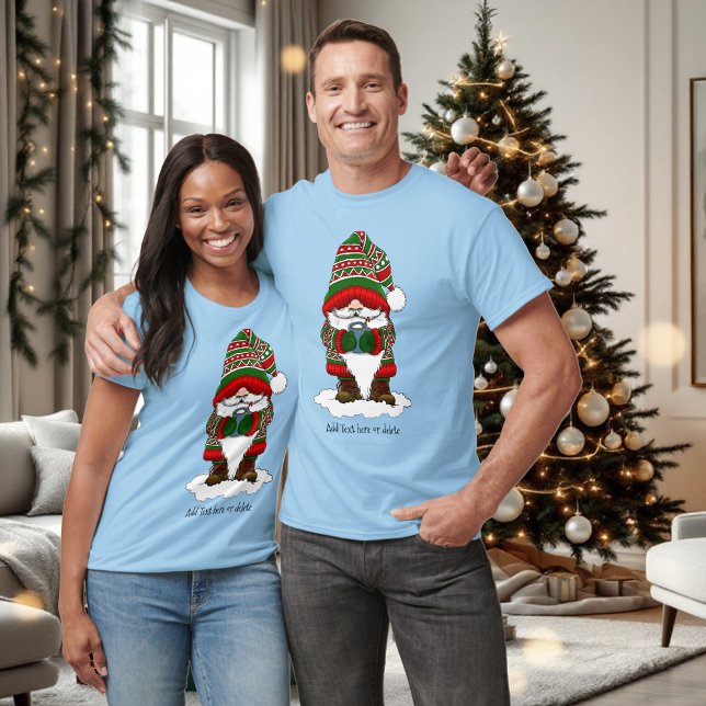 Camiseta Navidades Gnome Red Green Cute (Subido por el creador)