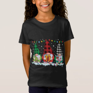 Camiseta Navidades Gnomes Búfalo Rojo Blanco Verde Xma