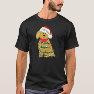 Camiseta Navidades Golden Doodle Puppy