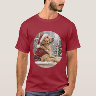 Camiseta Navidades Golden Retriever Santa Dog