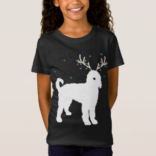 Camiseta Navidades Goldendoodle con Antlers Xmas Renos
