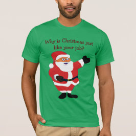 Camiseta Navidades Gordo Man Santa Office Humor Chiste grac