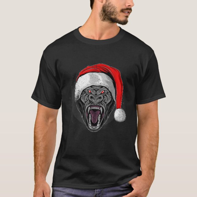 Camiseta Navidades Gorilla Costume Funny Gorila Navidades (Anverso)