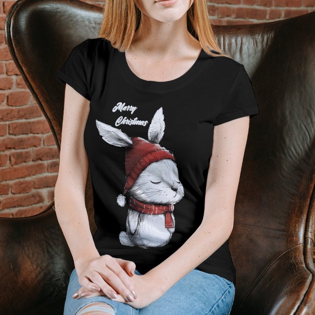 Camiseta Navidades Gorra rojo conejito (Subido por el creador)