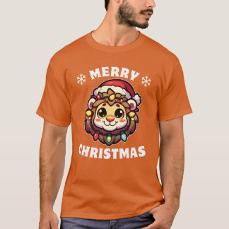 Camiseta Navidades Gorras Navidades Lámparas de hadas chica