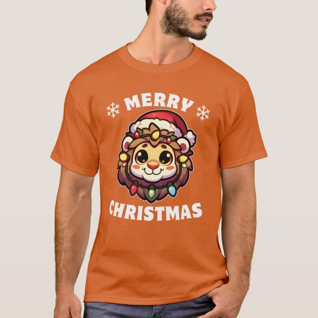 Camiseta Navidades Gorras Navidades Lámparas de hadas chica (Anverso)
