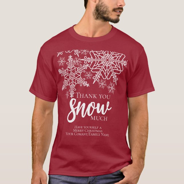Camiseta Navidades Gracias A La Nieve Mucho Negocio (Anverso)