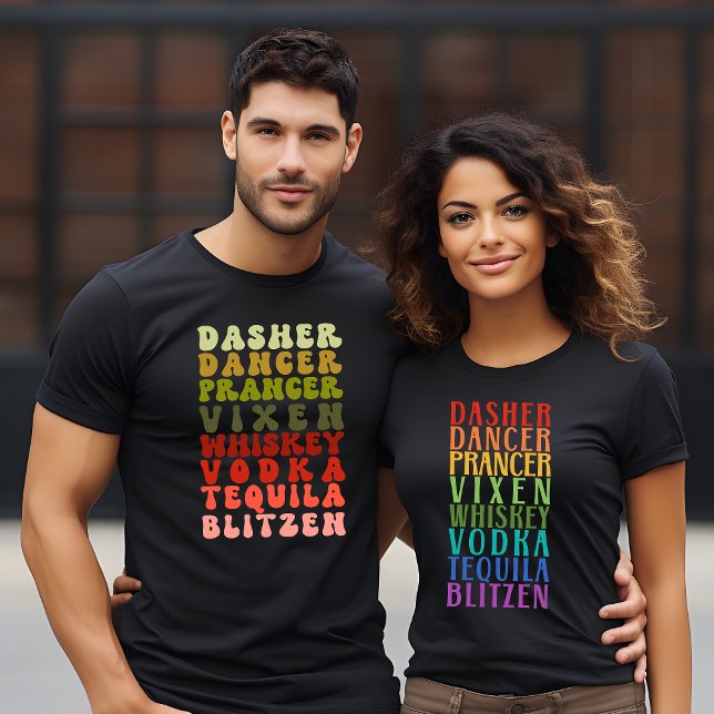 Camiseta Navidades graciosos bautizan alcohol para renos va (Subido por el creador)