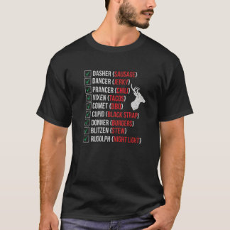 Camiseta Navidades graciosos cazan renos de Santa