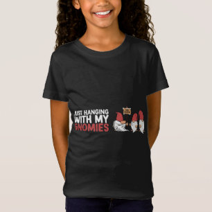 Camiseta Navidades graciosos colgando con mi Gnomies Garde