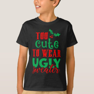 Camiseta Navidades graciosos con Navidad demasiado lindo pa