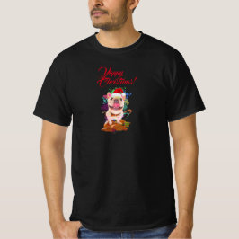 Camiseta Navidades graciosos de Cute Frenchie Dog Yappy