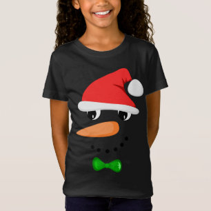 Camiseta Navidades graciosos de Santa Snowman