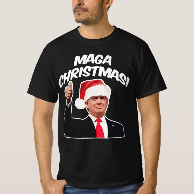 Camiseta Navidades graciosos de Trump (Anverso)