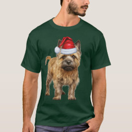 Camiseta Navidades graciosos del perro de Cairn Terrier