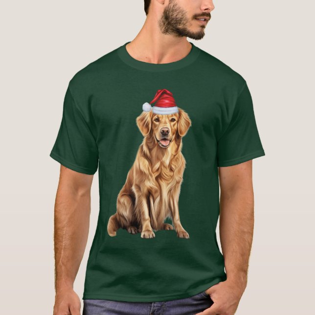 Camiseta Navidades graciosos del perro del perro del perro  (Anverso)