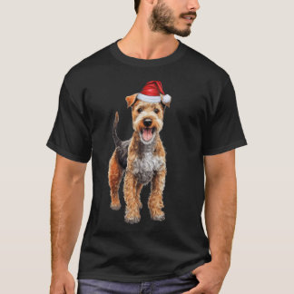 Camiseta Navidades graciosos del perro del territorio de Cu