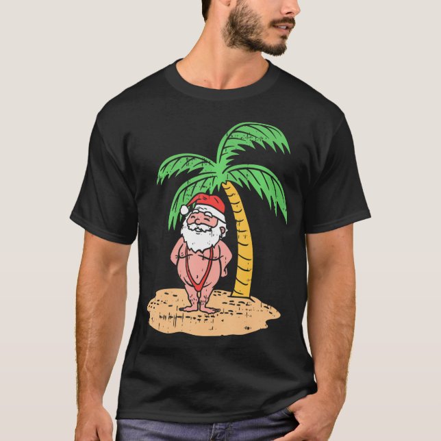 Camiseta Navidades Graciosos Del Traje De Baño De Verano De (Anverso)