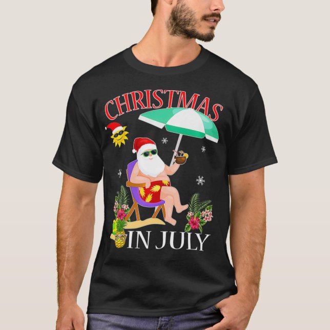 Camiseta Navidades Graciosos Del Traje De Baño De Verano De (Anverso)