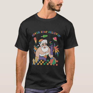 Camiseta Navidades Graciosos En Julio Lgbtq+ Santa Nunca De
