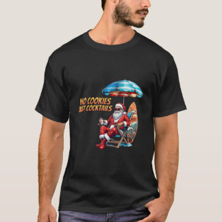Camiseta Navidades Graciosos En Julio Sin Cookies Solo Cóct