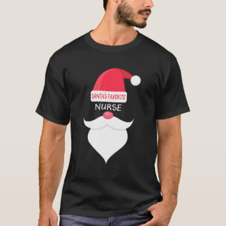 Camiseta Navidades Graciosos Enfermera Favorita De Santa