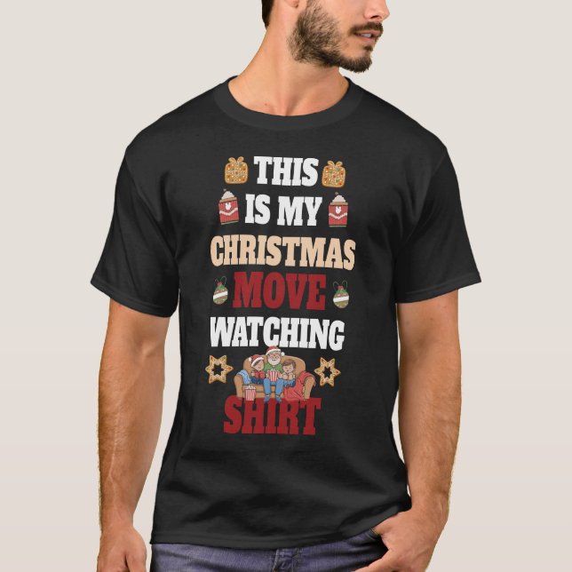 Camiseta Navidades graciosos Este Es Mi Película Navidad Wa (Anverso)