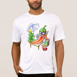 Camiseta Navidades graciosos impresos por delante de los ho