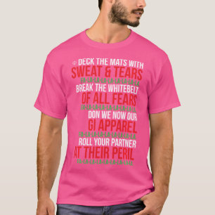 Camiseta Navidades Graciosos Jiu Jitsu - Deck The Mats Bjj
