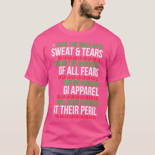 Camiseta Navidades Graciosos Jiu Jitsu - Deck The Mats Bjj 