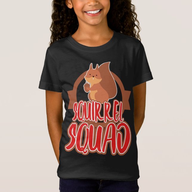 Camiseta Navidades graciosos Mascotas de Squirrel Squad (Anverso)