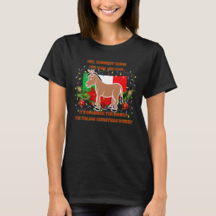 Camiseta Navidades graciosos Navidades italianos Donkey Dom