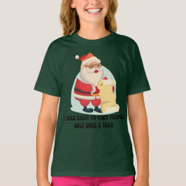 Camiseta Navidades graciosos Santa