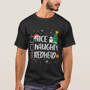 Camiseta Navidades graciosos Y Agradables De Redhead Pajama
