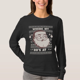 Camiseta Navidades graciosos y burdos de Santa Claus Ho son