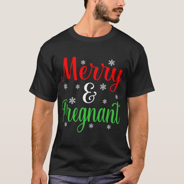 Camiseta Navidades Graciosos Y Embarazados Santa Elf Gnome (Anverso)
