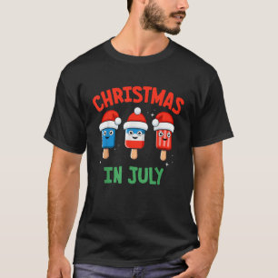 Camiseta Navidades graciosos y lindos en july popsicle hela