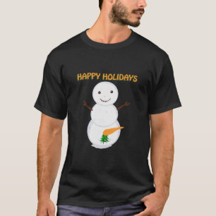 Camiseta Navidades graciosos y sucios de Snowman
