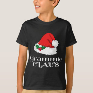 Camiseta Navidades Grammie Claus Matching Pajama Santa Hat