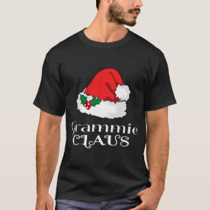 Camiseta Navidades Grammie Claus Matching Pajama Santa Hat
