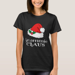 Camiseta Navidades Grammie Claus Matching Pajama Santa Hat