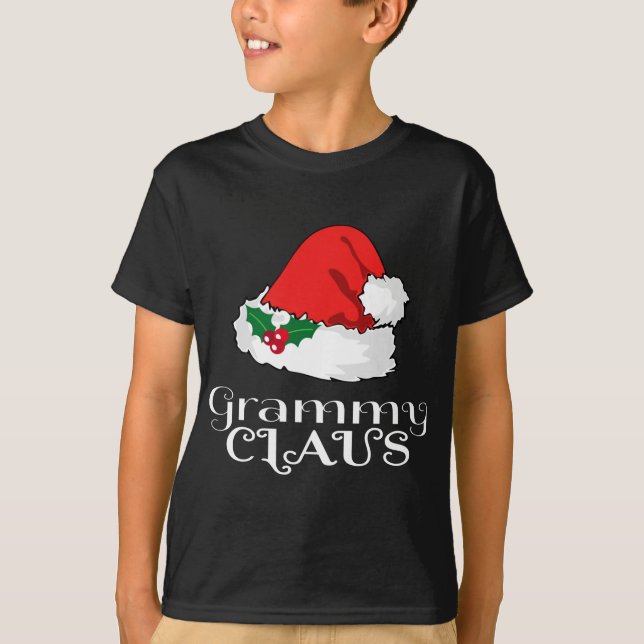 Camiseta Navidades Grammy Claus coincidiendo con Pajama San (Anverso)