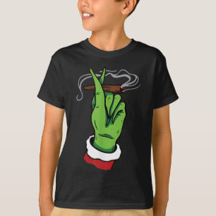 Camiseta Navidades Green Hand Heart Shot Brote de hierbas H