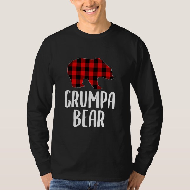Camiseta Navidades Grumpa Oso Abuelo De Camisas (Anverso)